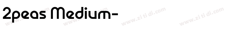2peas Medium字体转换
